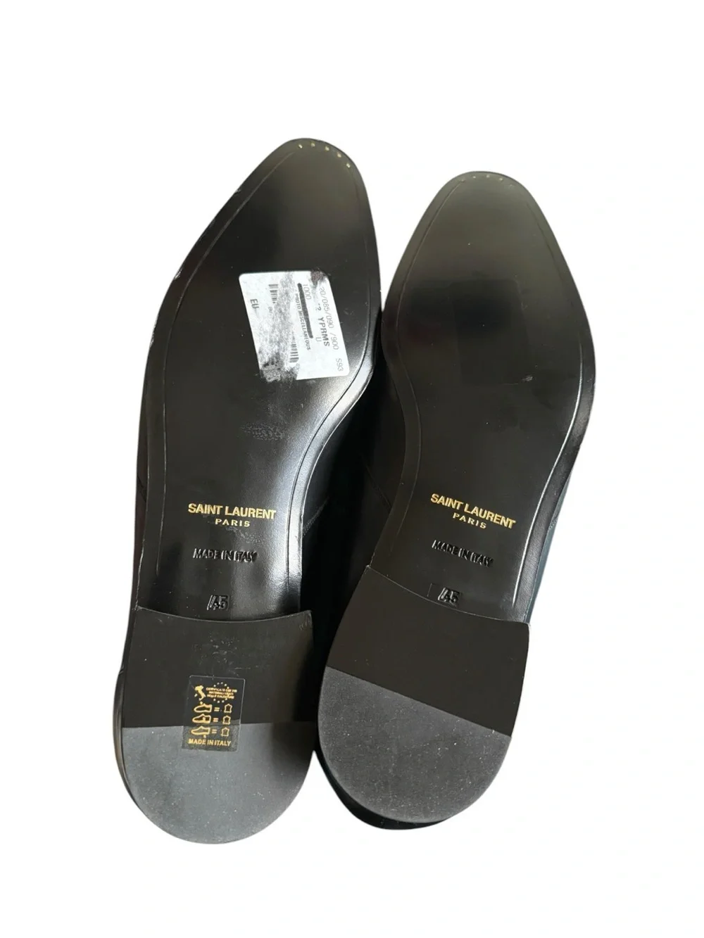 Saint Laurent Black Leather Braided Derby Spring/Summer 2013 EU45/US12 (NEW)